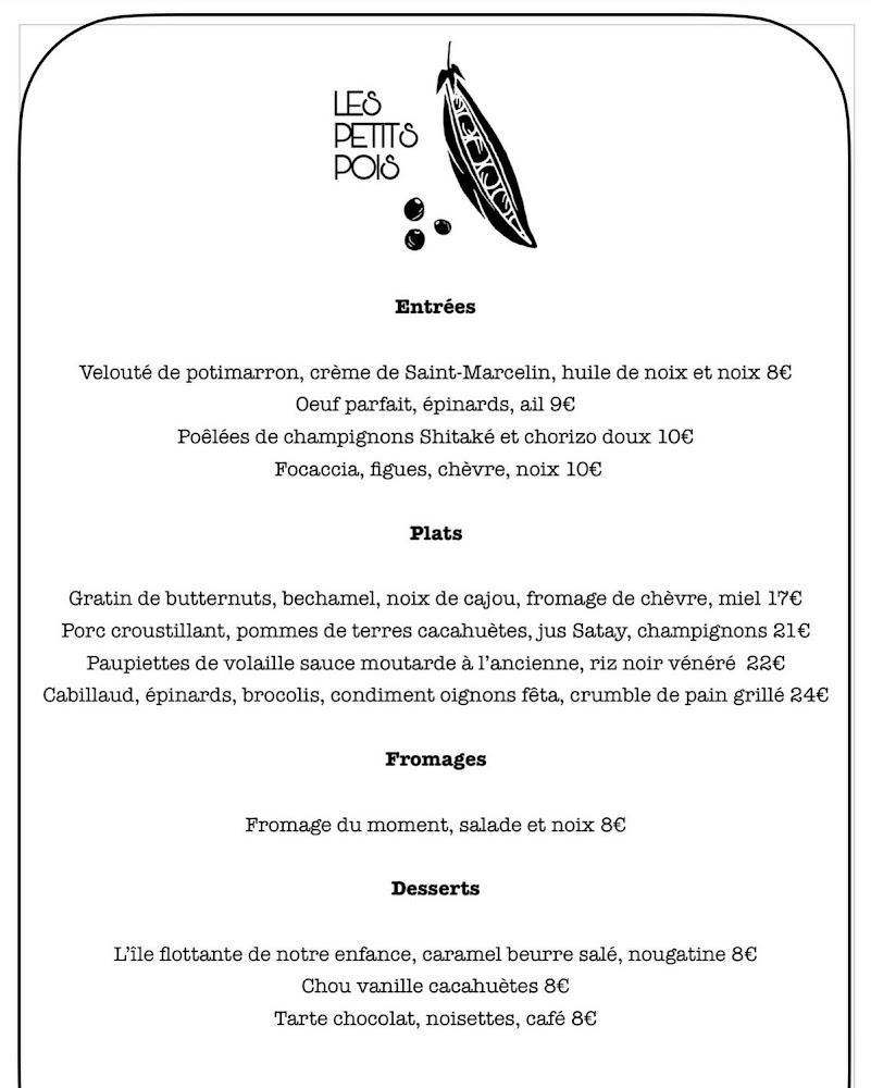 Les Petits Pois - Menu Image 1