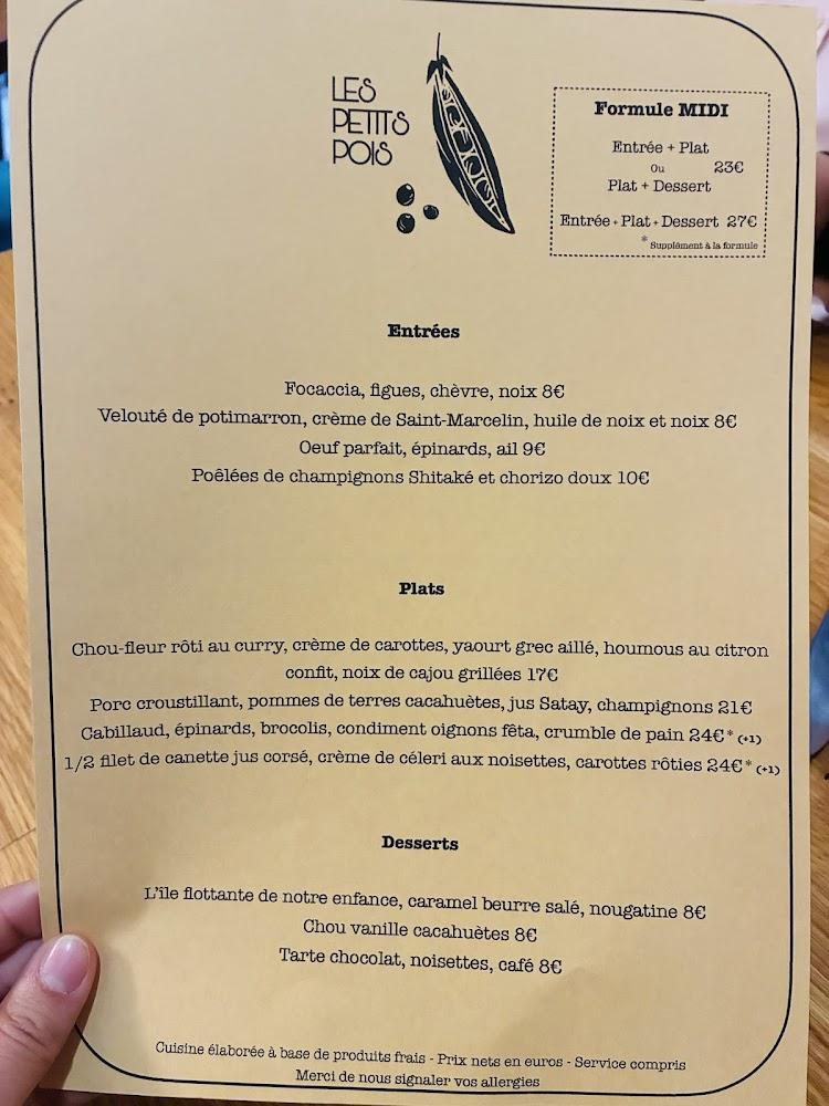 Les Petits Pois - Menu Image 2