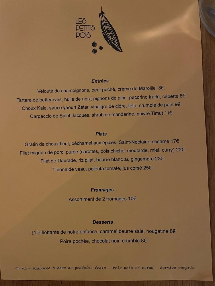Les Petits Pois - Menu Image 4